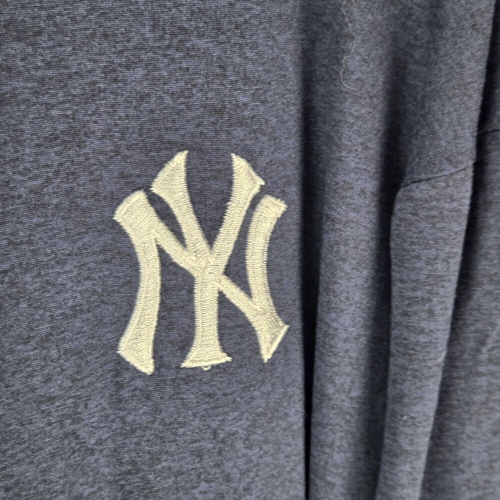 NY Yankees SGA XL Lightweight Hoodie Ford Sleeve Logo Pullover Blue - Picture 5 of 12